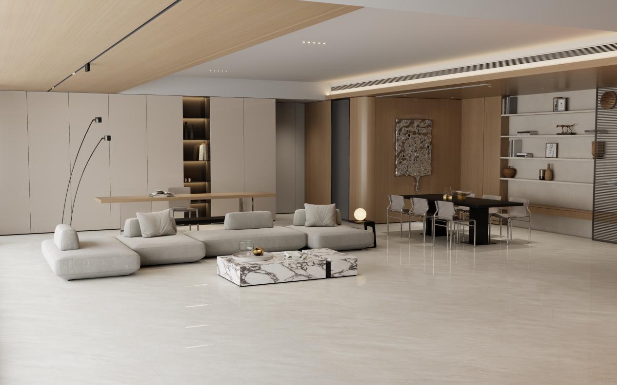 能強(qiáng)瓷磚【星河流砂】，理石紋+彩晶工藝的完美結(jié)合